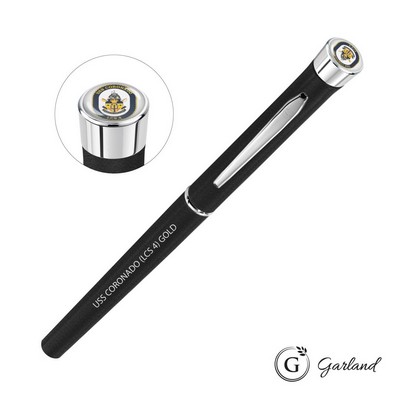 Garland® Tactical Custom Textured Rollerball Pen - Chrome
