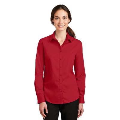 Port Authority® Women's SuperPro™ Twill Shirt.