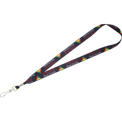 Full Color 3/4'' Lanyard w/ Hook