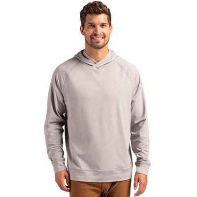 Cutter & Buck Adapt Knit Recycled Mens Heathered Hooded Pullover