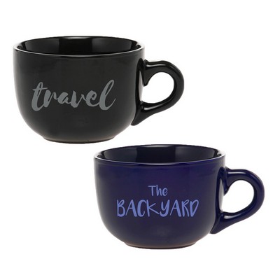 18 oz. Ceramic Cappuccino Custom Mug